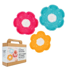 Load image into Gallery viewer, Crochet Flower Coasters - DIY kit