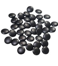 Load image into Gallery viewer, Black LEATHER Covered buttons