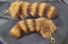 Load image into Gallery viewer, Raccoon Tail Furs with Keychain