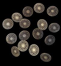 Load image into Gallery viewer, Mosaic pattern metal button