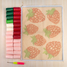Load image into Gallery viewer, Strawberry Rug - Latch hook - DIY kit