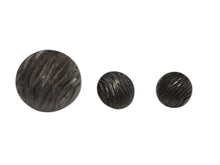Load image into Gallery viewer, Wave textured gunmetal buttons