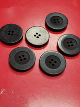 Load image into Gallery viewer, Mibo thick round black button