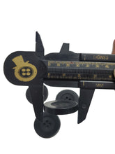 Load image into Gallery viewer, Mibo thick round black button