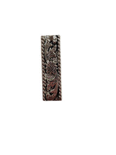Load image into Gallery viewer, Vintage Western Floral Engraved silver- tone Belt Buckle set- 3 pieces
