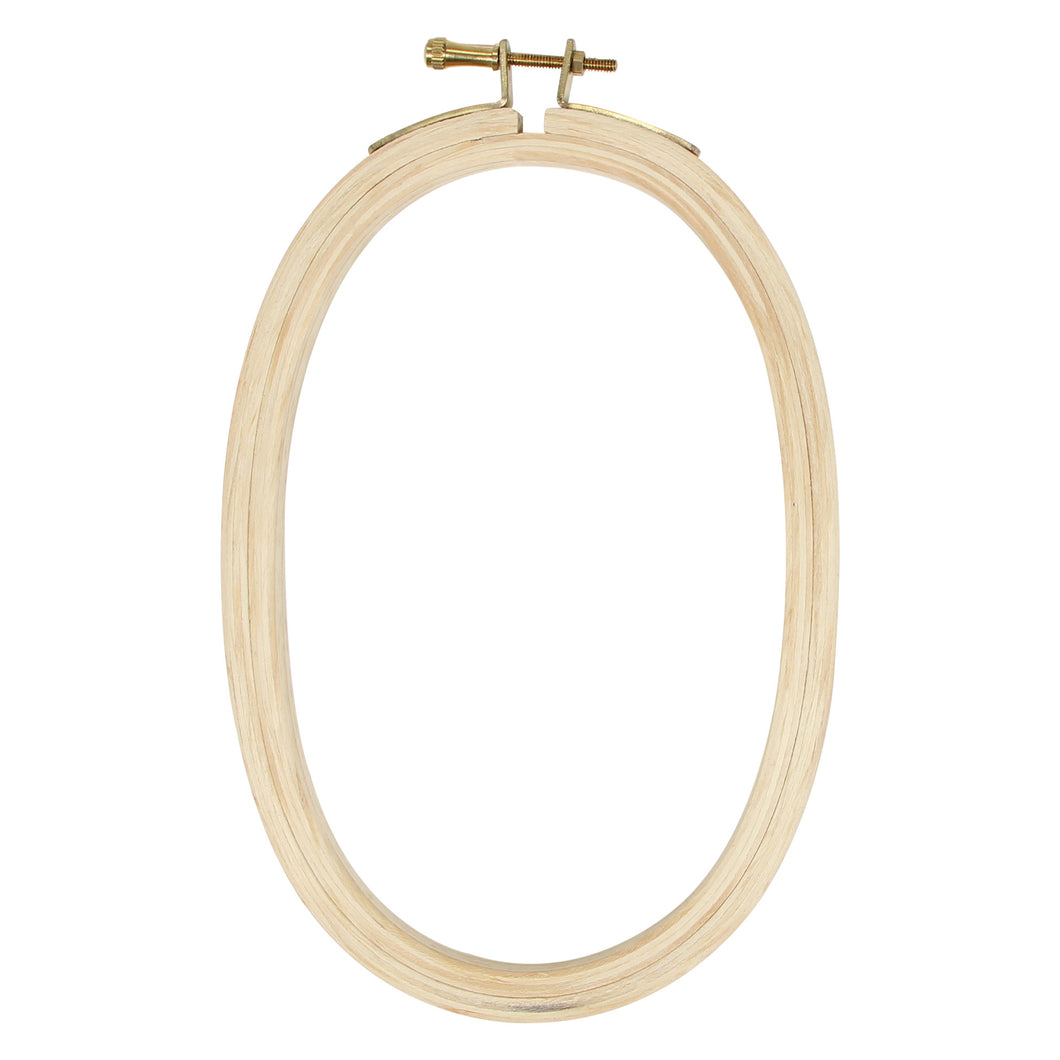 Wood Embroidery Hoop - Oval
