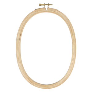 Wood Embroidery Hoop - Oval