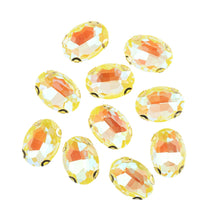 Load image into Gallery viewer, Sew-On Rhinestone – 13×18 mm -Gold Setting (20 pcs)

