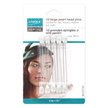 Load image into Gallery viewer, Pearl Head Hat Pins 10pcs - 64mm (2 1⁄2″)
