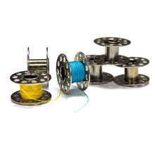 Load image into Gallery viewer, 10-Hole Metal Bobbins - Domestic Machine
