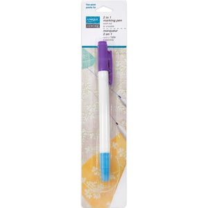 Dual-Tip Wash-out/Air Erasable Marking Pen