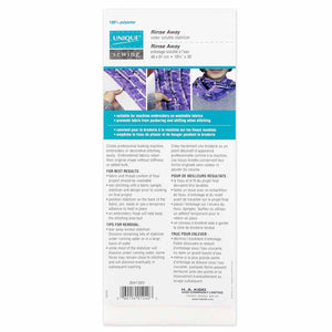 Rinse Away - Water Soluble Backing