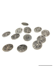 Load image into Gallery viewer, Vintage Native-American Inspired Silver Button
