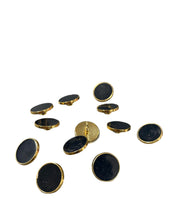Load image into Gallery viewer, Gold and Black Glossy Buttons
