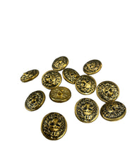 Load image into Gallery viewer, Antique Lion Head Button
