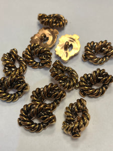 Sailor's Knot vintage buttons