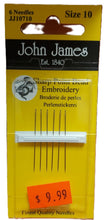 Load image into Gallery viewer, JohnJames Short Beading Needle

