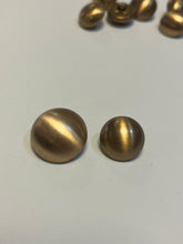 Load image into Gallery viewer, Brushed Brass gold dome Buttons
