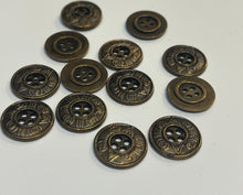 Load image into Gallery viewer, Vintage Native Symbol Metal Button
