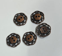 Load image into Gallery viewer, Copper Daisy Buttons
