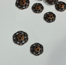 Load image into Gallery viewer, Copper Daisy Buttons

