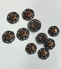 Load image into Gallery viewer, Copper Daisy Buttons
