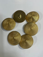 Load image into Gallery viewer, Gold Spiral Weave Buttons
