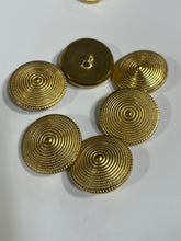 Load image into Gallery viewer, Gold Spiral Weave Buttons
