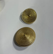 Load image into Gallery viewer, Gold Spiral Weave Buttons
