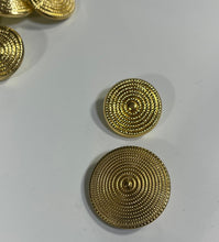 Load image into Gallery viewer, Gold Spiral Weave Buttons
