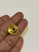 Load image into Gallery viewer, Golden Black Gem Button
