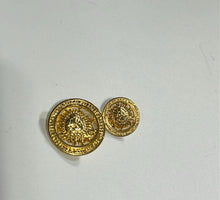 Load image into Gallery viewer, Gold Medusa Button
