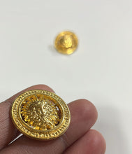 Load image into Gallery viewer, Gold Medusa Button
