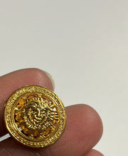 Load image into Gallery viewer, Gold Medusa Button
