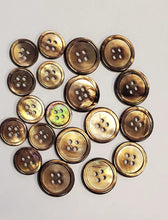 Load image into Gallery viewer, Brown Mother of Pearl Buttons
