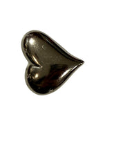 Load image into Gallery viewer, Silver heart shape buttons
