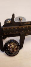 Load image into Gallery viewer, Military shank button (Black &amp; Gold)
