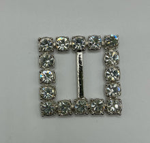 Load image into Gallery viewer, Square Crystal Rhinestone Buckle - 1.5"
