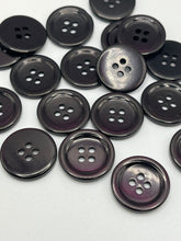 Load image into Gallery viewer, Deep Plum shiny Buttons - 19mm
