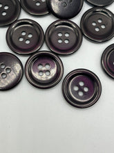 Load image into Gallery viewer, Deep Plum shiny Buttons - 19mm
