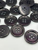 Deep Plum shiny Buttons - 19mm