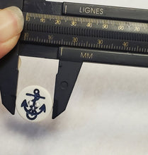 Load image into Gallery viewer, White Anchor button (two-holed)
