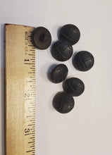 Load image into Gallery viewer, Leather braided button - Black
