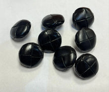 Load image into Gallery viewer, Leather braided button - Black
