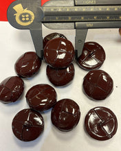 Load image into Gallery viewer, Brown Leather button - Shiny
