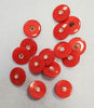 Red Acrylic Shank Button