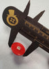 Red Acrylic Shank Button
