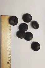 Load image into Gallery viewer, Leather braided button - Black
