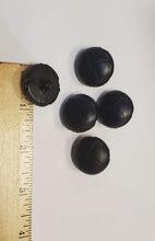 Load image into Gallery viewer, Leather braided button - Black
