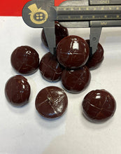 Load image into Gallery viewer, Brown Leather button - Shiny
